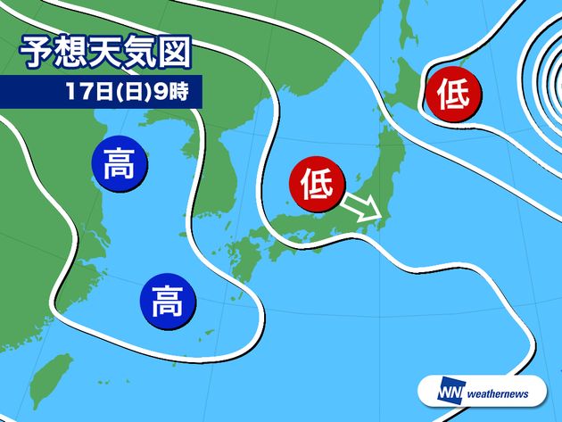 3月17日 日 の天気 関東以西で急な雨に注意 大気の状態が不安定 ハフポスト