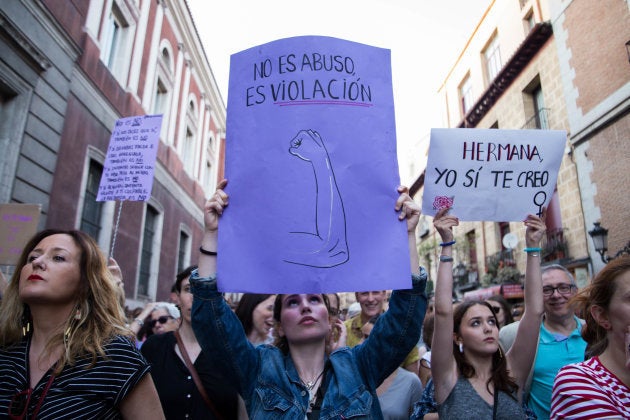Manifestación contra la sentencia de La Manada.