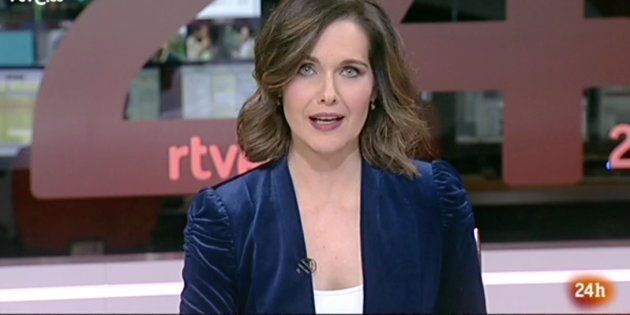 Raquel Martinez, presentadora del Canal 24 Horas de TVE los fines de