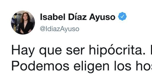 Tuit de Isabel Díaz