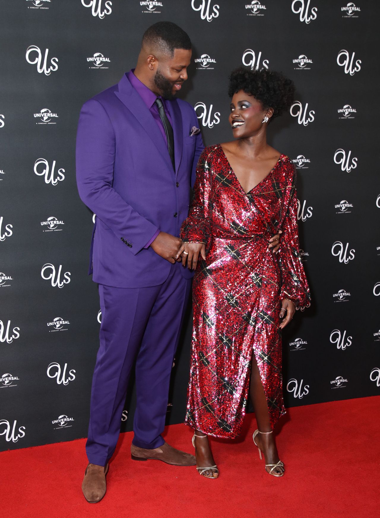 Winston with his Us and Black Panther co-star, Lupita Nyong'o