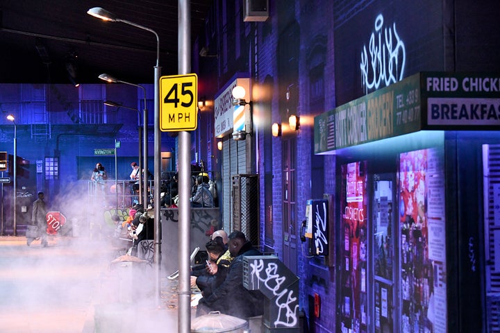 The show's set evoked Michael Jackson’s “Billie Jean” video. 