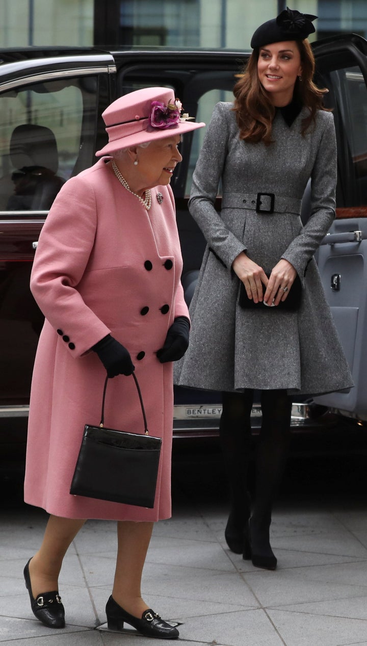 This is the first time the Duchess of Cambridge, and the queen have made a joint appearance together at a royal engagement.