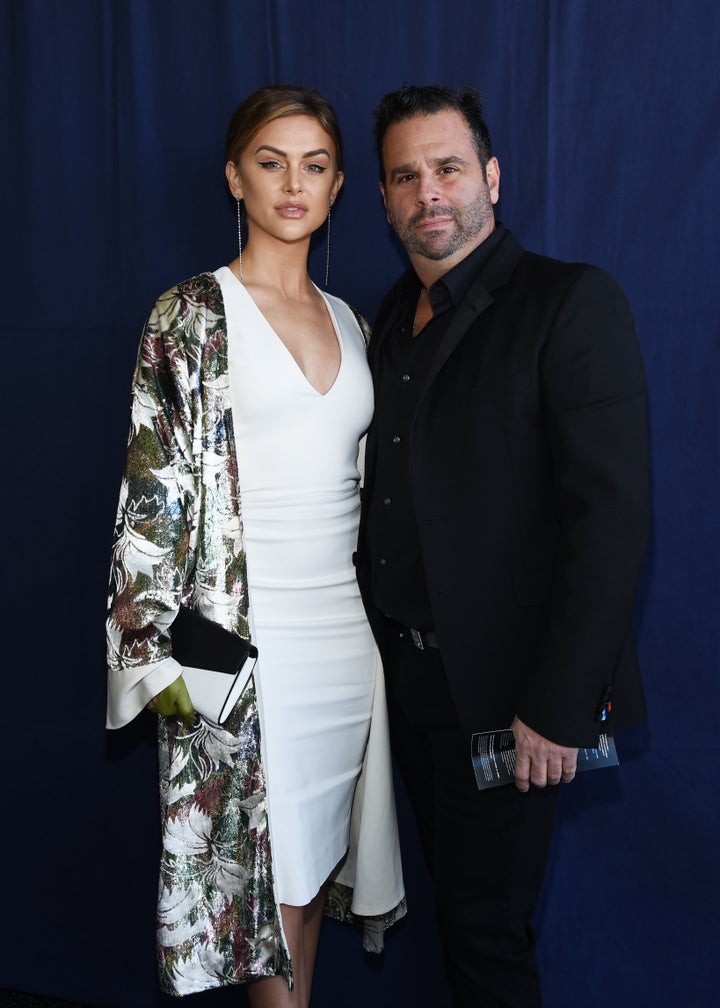 Lala Kent and her fiancé, director Randall Emmett, attend the 2019 Film Independent Spirit Awards on Feb. 23 in Santa Monica. 