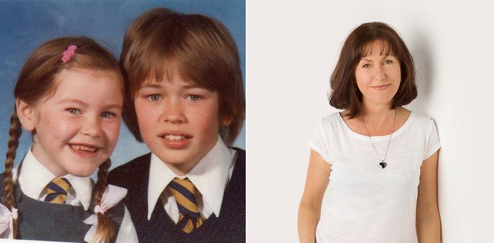 Lisa and Paul as children (left) and Lisa today. 