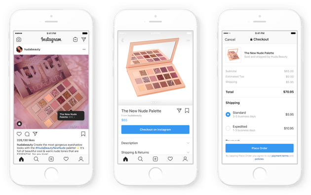 A look at how Checkout, Instagram's new shopping interface,