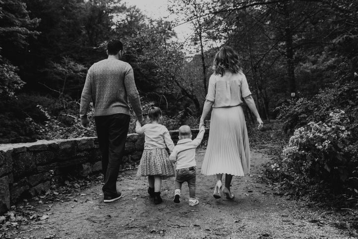 The author and her family.