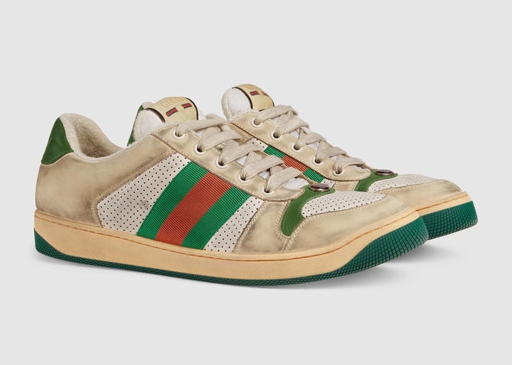 Gucci's Screener leather sneaker comes with an $870 price tag.