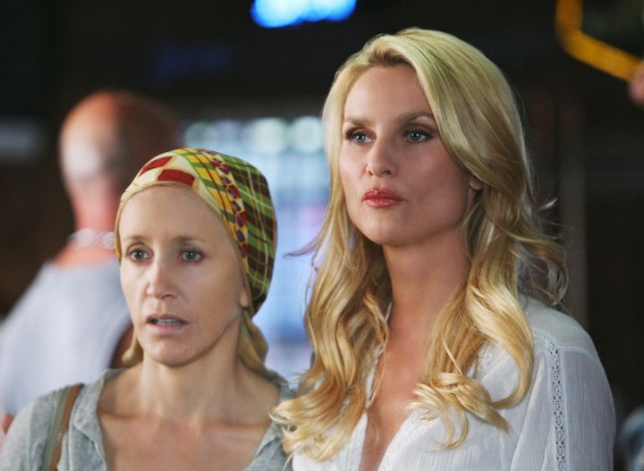 Felicity Huffman and Nicolette Sheridan on ABC's "Desperate Housewives." 