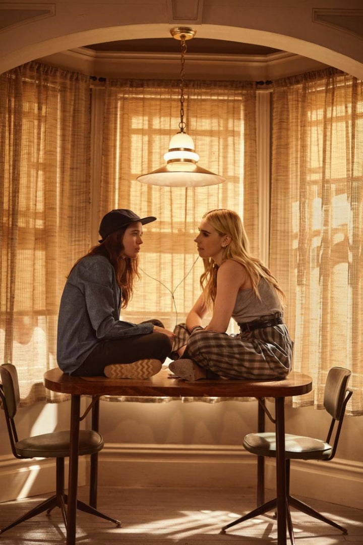 Ellen Page (left) as Shawna Hawkins and Zosia Mamet as Claire Duncan.