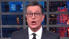Stephen Colbert Finds A NSFW Name Hidden Inside Trump's Signature