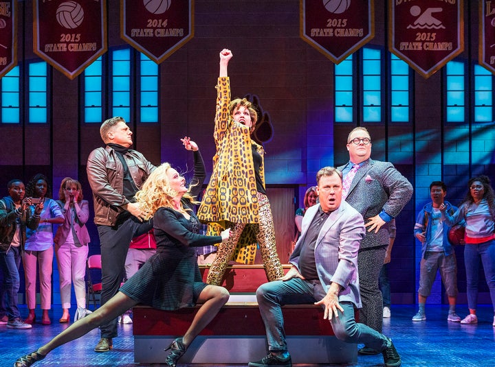 Leavel (center) plays Dee Dee Allen, a down-on-her-luck singer and actress who rallies on behalf of a lesbian teen who wants