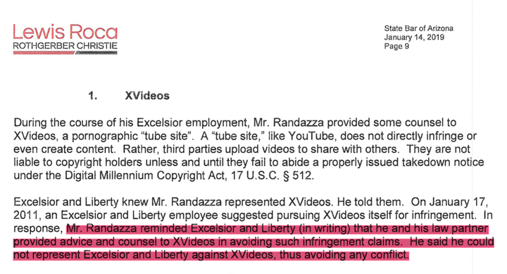 Randazza's response to the Arizona Bar. View the full document here.