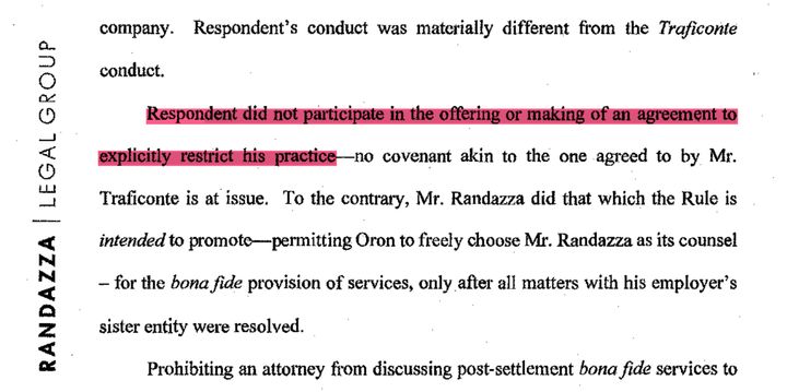 Randazza's reply to the Massachusetts Board of Bar Overseers. View the full document here.