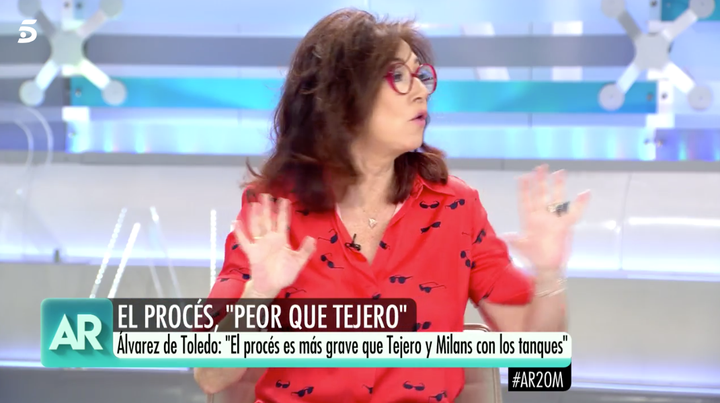 Ana Rosa Quintana durante su programa.