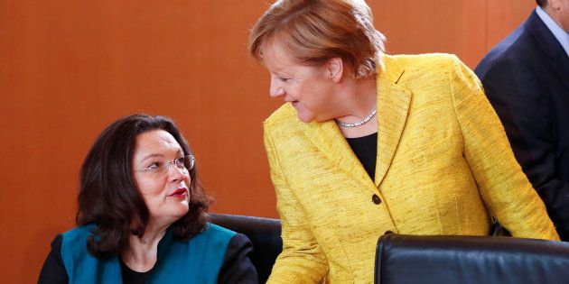 Avec Andrea Nahles à la tête du SPD, les femmes s'imposent à la tête des principaux partis
