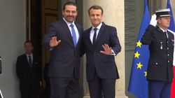 Les images de l'arrivée de Saad Hariri, reçu par Emmanuel Macron à
