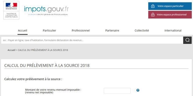 impots gouv fr ouvre un simulateur de prelevement a la source le huffpost