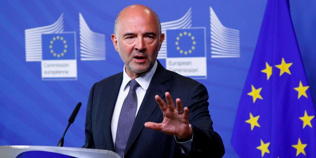 Pierre Moscovici (ici le 20 août à Bruxelles) charge le PS et renonce à une candidature comme tête de...