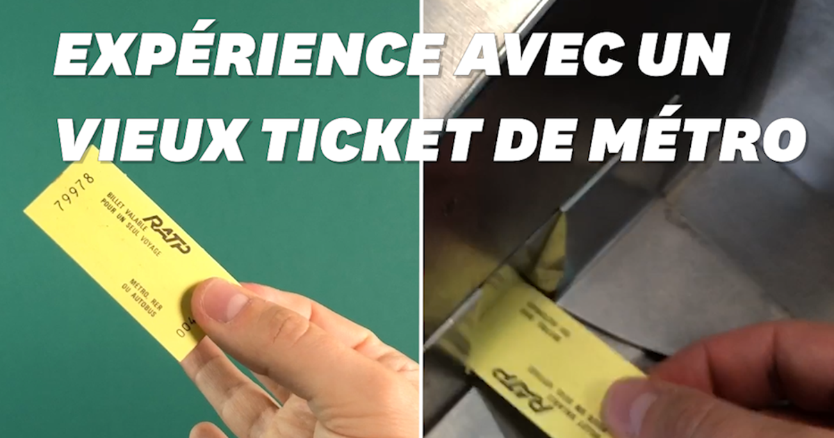Ce ticket de métro qui a 35 ans marchetil encore? On a testé Le HuffPost