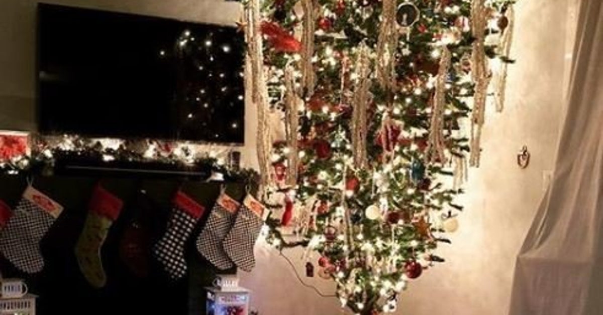 Sapin De Noel à L Envers Céderez-vous à la mode du sapin de Noël à l'envers? | Le HuffPost
