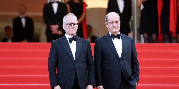 Thierry Frémaux, délégué général du festival de Cannes (à gauche), et Pierre Lescure, son