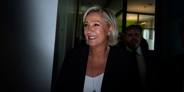 Marine Le Pen (ici le 8 octobre lors d'une rencontre avec Matteo Salvini)