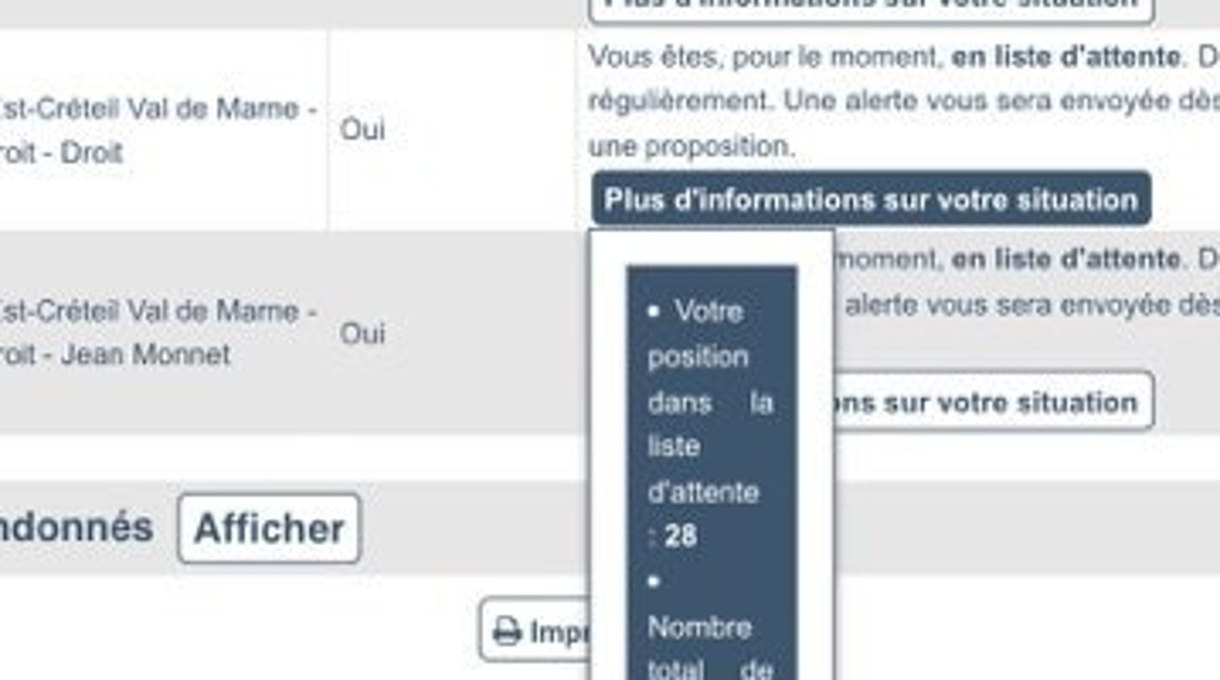 Comment Voir Sa Place En Liste D'attente Sur Parcoursup