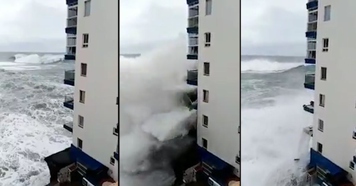 La Tempête à Tenerife A Arraché Les Balcons De Cet Immeuble Le