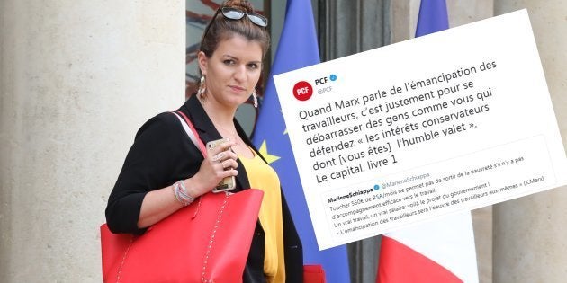 Schiappa Epinglee Par Le Pcf Pour Avoir Cite Marx Replique Avec Une Autre Figure Du Communisme Le Huffpost