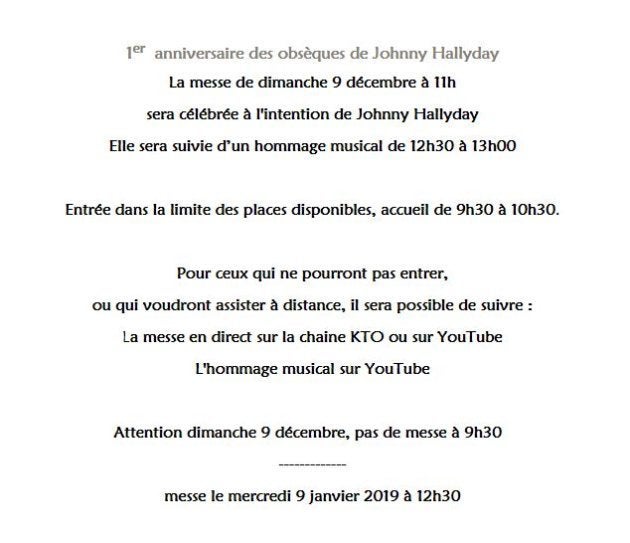 Une Messe Hommage A Johnny Hallyday A La Madeleine Le Huffpost