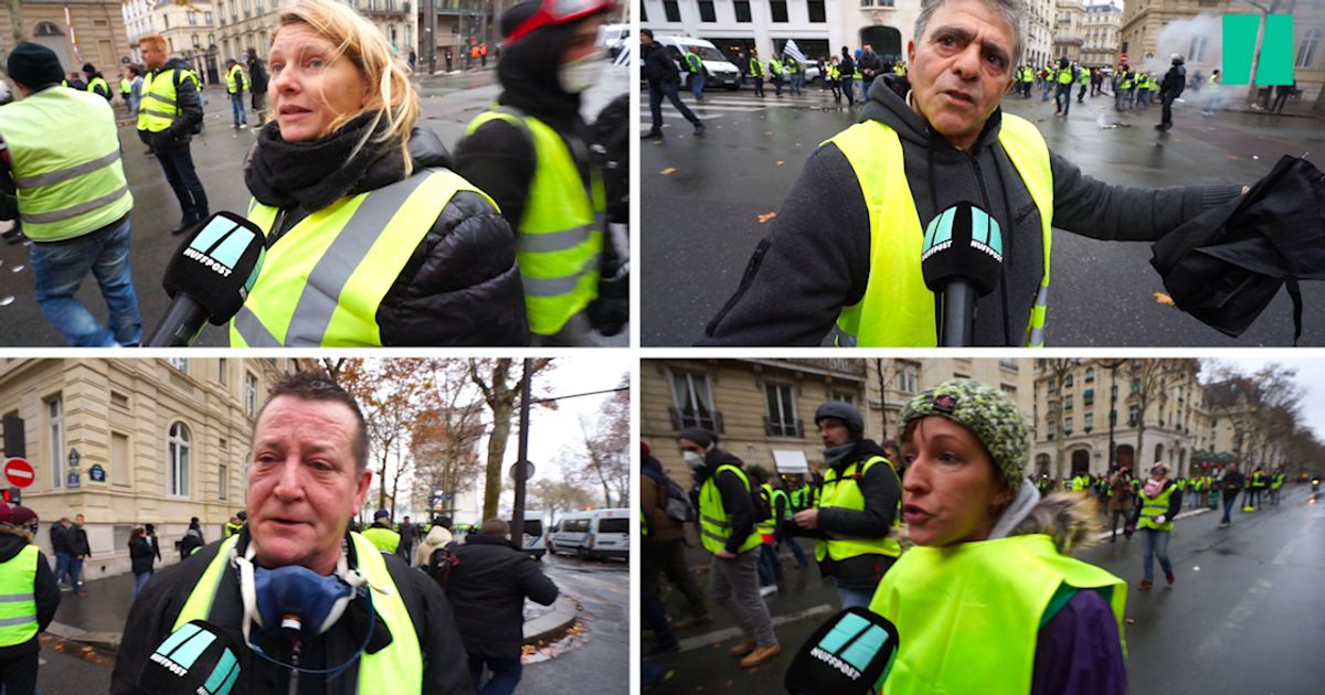 Les Gilets Jaunes Sur Les Champs élysées Nous Expliquent