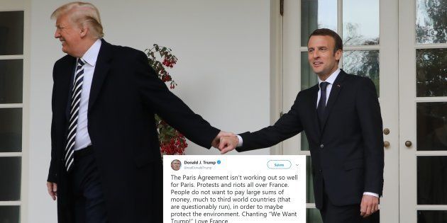 Donald Trump a livré sa vision des gilets jaunes. Elle ne va pas plaire à Emmanuel Macron, qu'il a reçu...