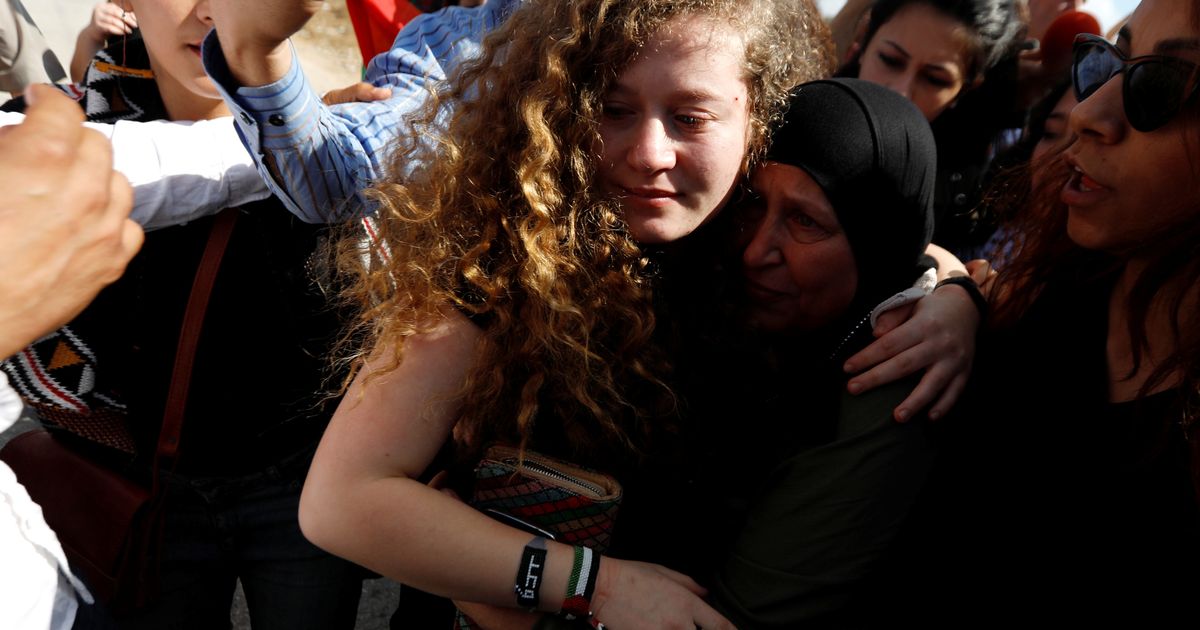 Libération Dahed Tamimi La Palestinienne De 17 Ans Détenue Pendant 8