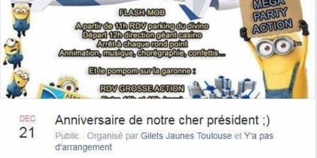 Ces Gilets Jaunes Veulent Feter L Anniversaire De Macron A Leur Facon Le Huffpost Ces Gilets Jaunes Veulent Feter L Anniversaire De Macron A Leur Facon Le Huffpost