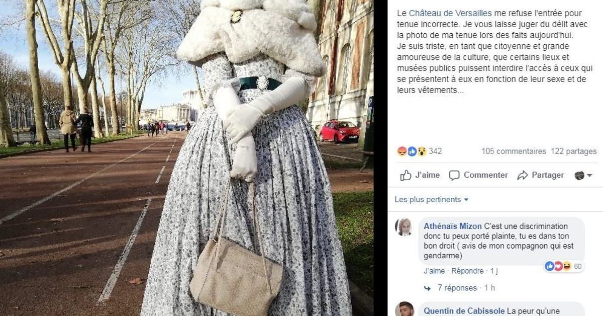 Le Château De Versailles A Refoulé Cette Couturière En Robe