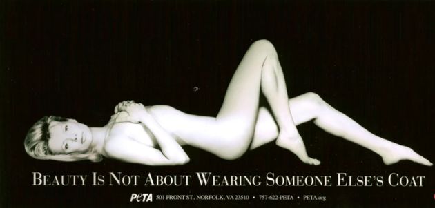 Kim Basinger sur la campagne PETA de