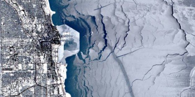 Le lac Michigan à Chicago est entièrement gelé depuis plus de dix