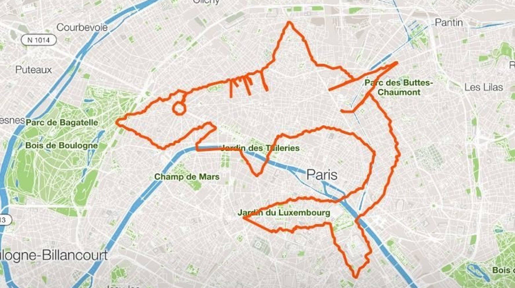 Le Gps Drawing Ou Comment Pimper Sa Course A Pied Le Huffpost