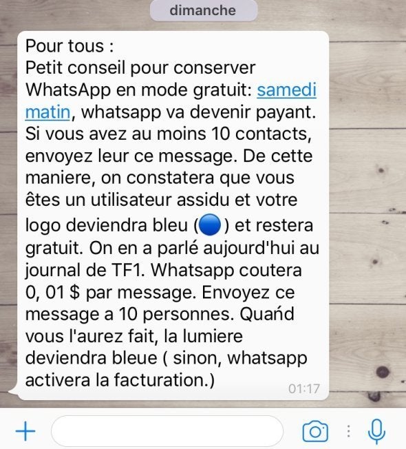 Whatsapp Va Devenir Payant Non Vous Etes Victime D Un Vieux Canular Le Huffpost