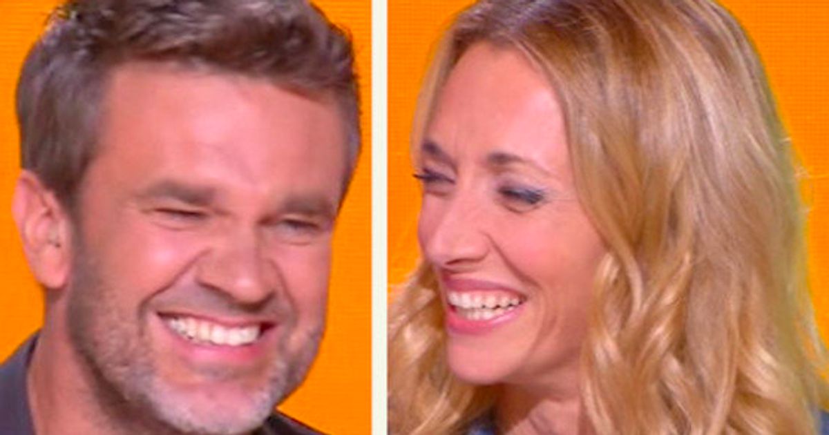 Video Le Long Fou Rire De Herve Mathoux Et Laurie Delhostal Sur Canal Plus Le Huffpost