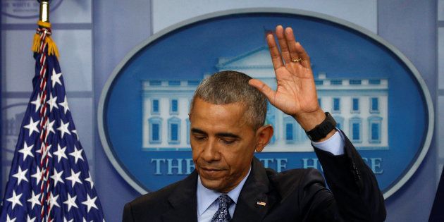 Barack Obama lors de sa dernière conférence de presse, le 18 janvier. REUTERS/Kevin