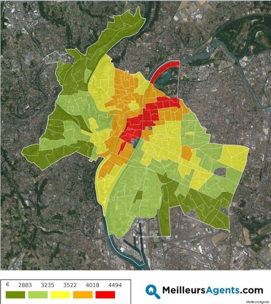 La carte des prix de l'immobilier à Lyon (et dans dix autres grandes villes) Le HuffPost