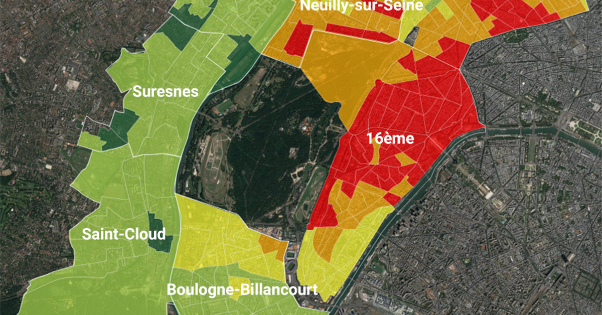 La Carte Des Prix De L Immobilier Et Leur Evolution Dans L Ouest De Paris Et Sa Banlieue Le Huffpost