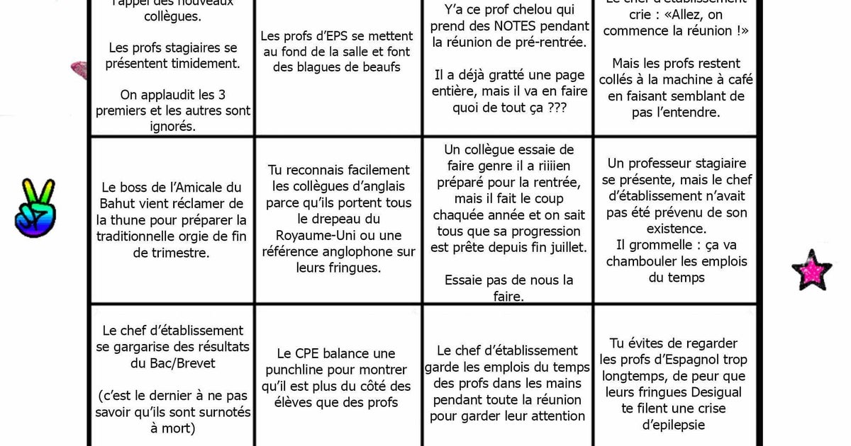 Téléchargement gratuit Images Ce Petit Jeu Devoile Les Coulisses De La Rentree Des Profs Le le plus cool salutations