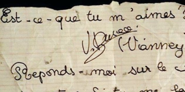 Le Mot D Amour Ecrit Par Vianney Quand Il Avait 12 Ans Le Huffpost Le Mot D Amour Ecrit Par Vianney Quand Il Avait 12 Ans Le Huffpost