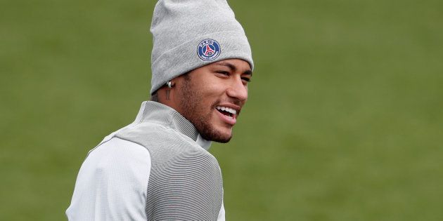 Neymar à l'entraînement du PSG, le 11