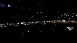 Le stade de Nice plongé dans le noir en plein