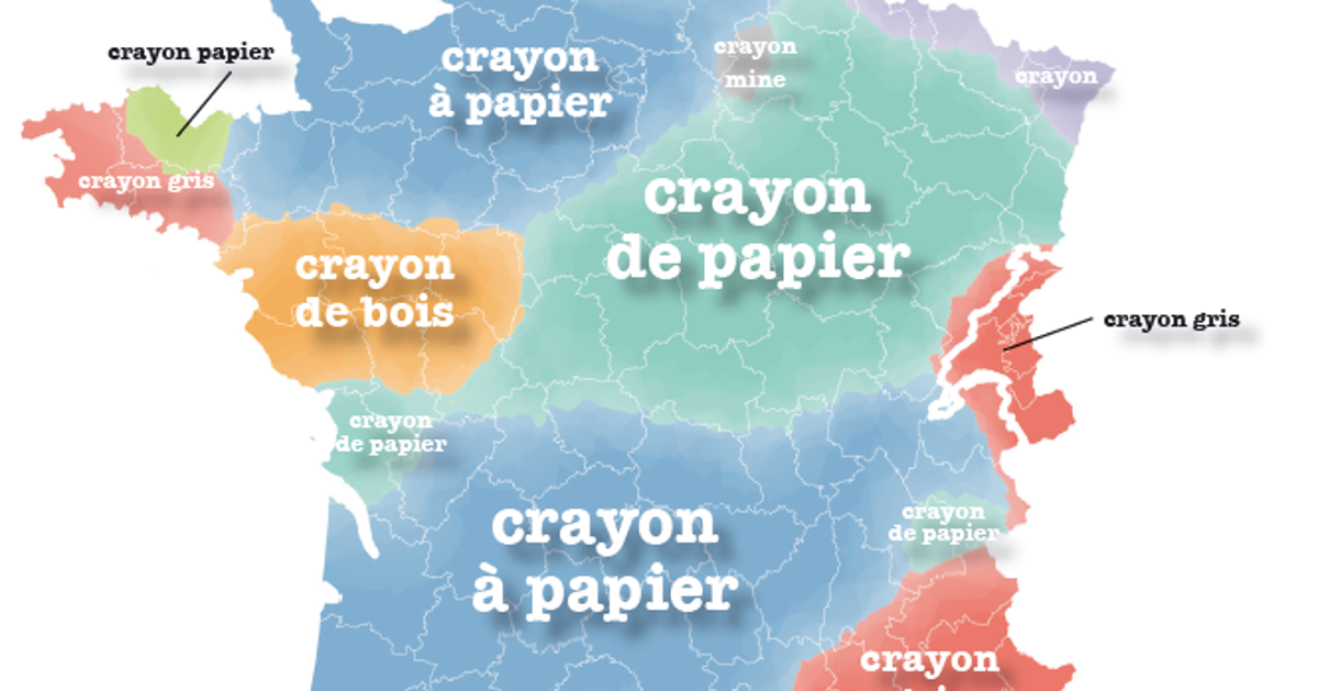 Crayon A Papier Ou Crayon De Papier La Carte Du Francais De Nos Regions Qui Fait Hurler Le Huffpost