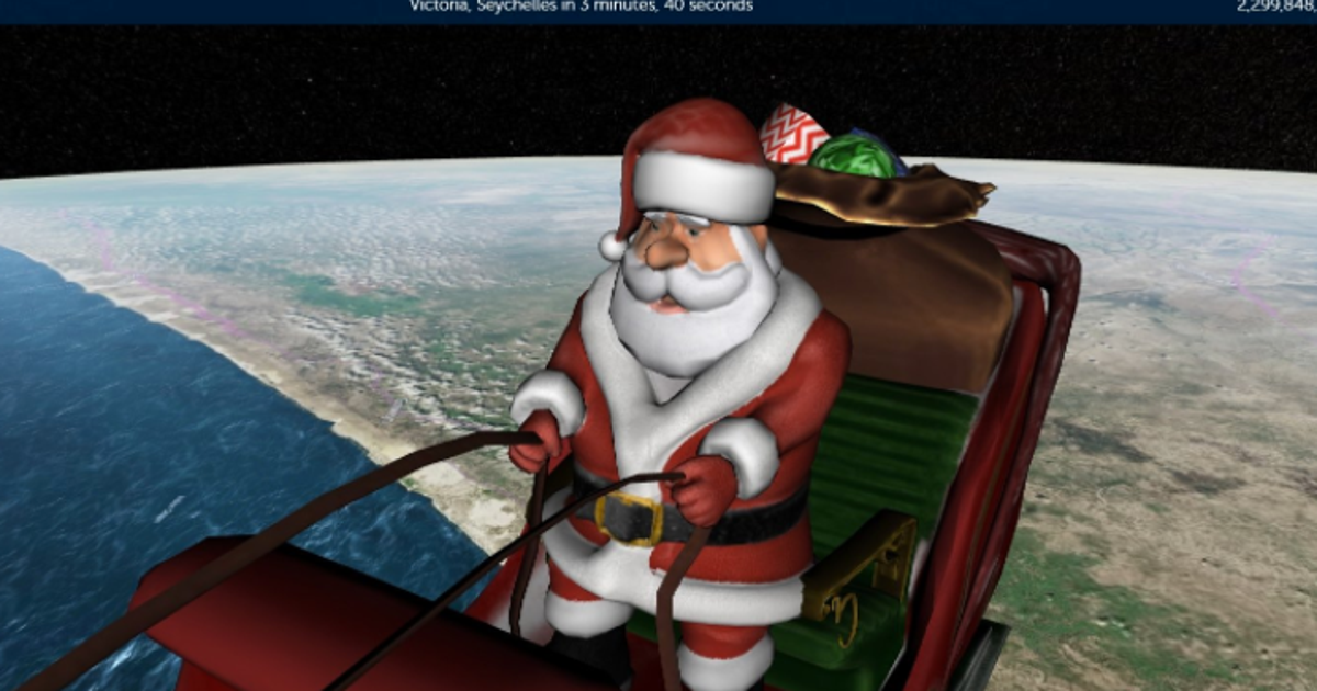 Le Père Noël a commencé sa tournée (et on peut la suivre en direct Le Père Noël a commencé sa tournée (et on peut la suivre en direct